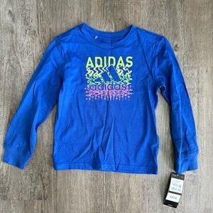Adidas Kids Blue Long Sleeve Shirt